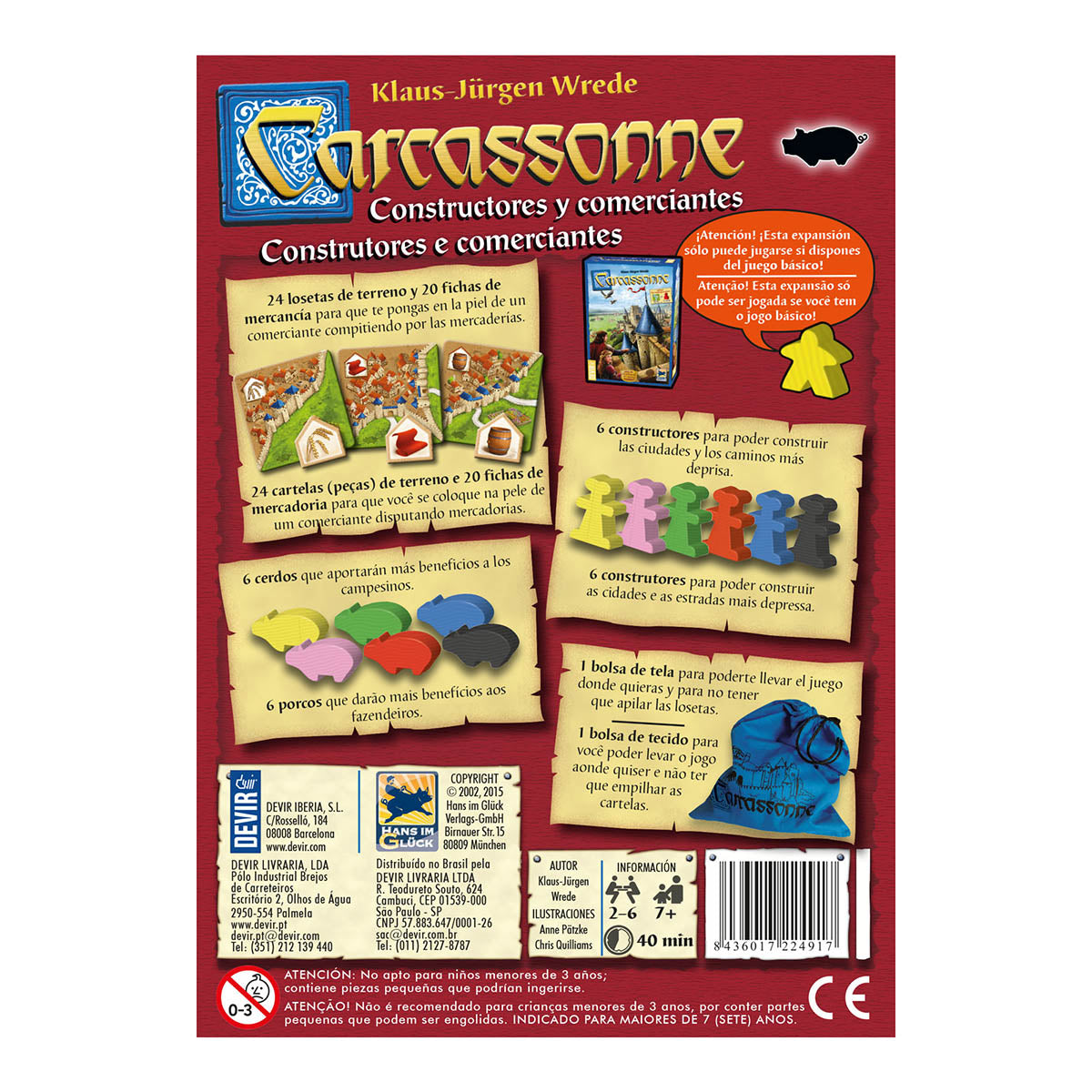 Carcassonne: Constructores y comerciantes Expansion